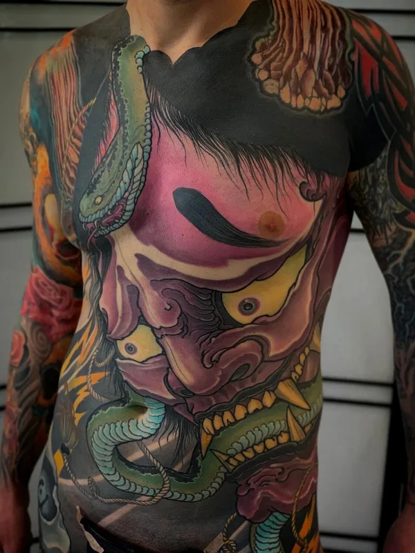 male color japanese tattoo on full body #92933 | Tattoo Artist Максим Кислицын