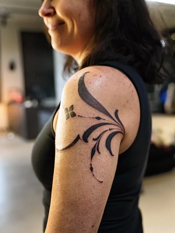 female black womens Tatuaggio su arm #105701 | Tatuatore Sergey Anuchin