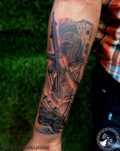 Тату эскиз #93094 Тату мастер Ajay yadav
