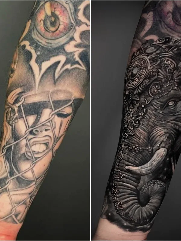 纹身 #102890 | 纹身师 Михаил Громовчук / Leeahim_tattoo