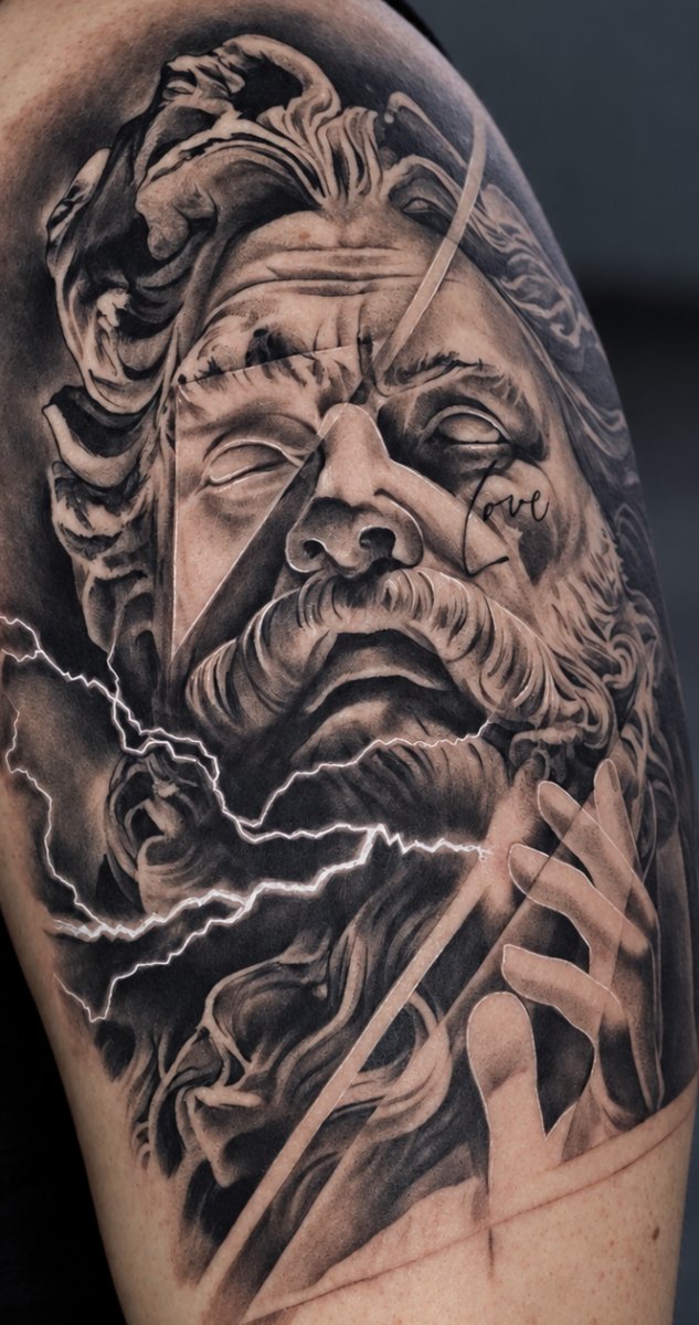 Black & Grey tattoo by Vladislav Treyk