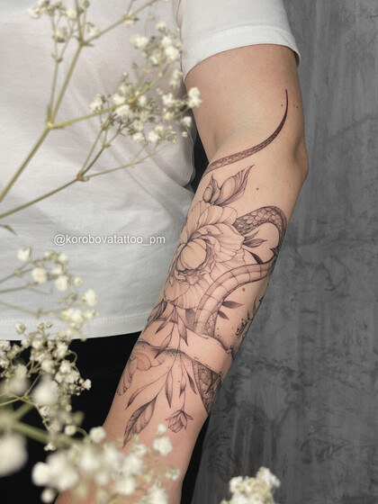 Тату эскиз # Тату мастер Елена Коробова