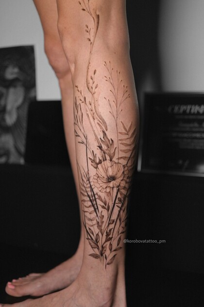 Тату эскиз # Тату мастер Елена Коробова