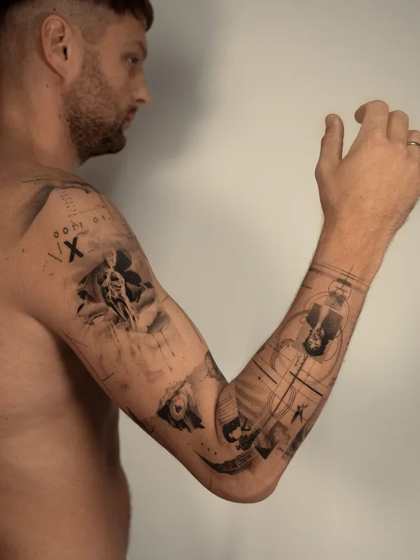 blackandgrey realism 纹身 #104495 | 纹身师 Vytautas Vy