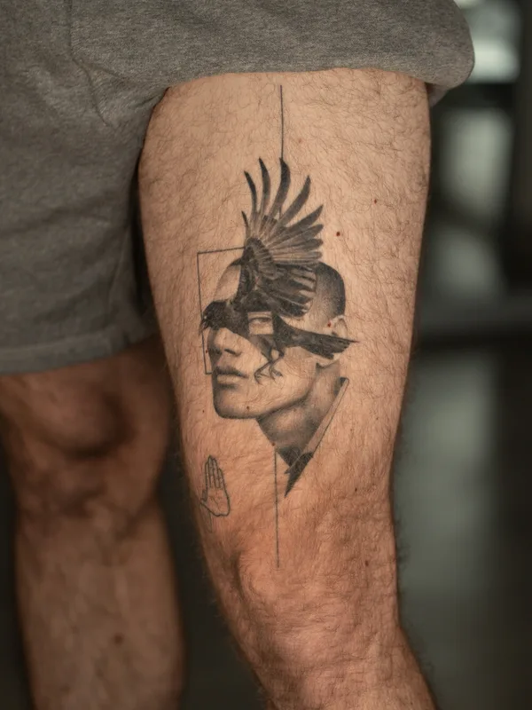 blackandgrey realism 纹身 #104526 | 纹身师 Vytautas Vy