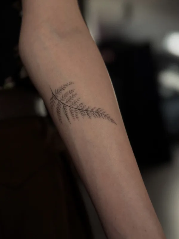 black fineline tattoo auf forearm #101655 | Tätowierer Liza
