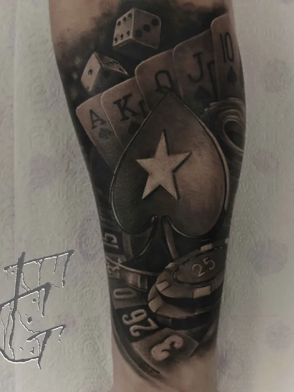 black and grey realism татуировка на forearm #11235 | Тату мастер Глеб Фурсов