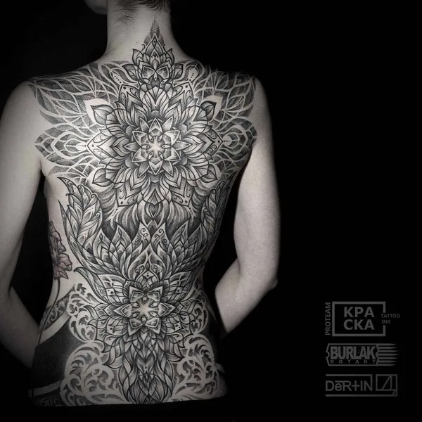 Ornamental tattoo by Дёртин Антон in Тольятти