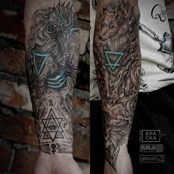 Ornamental tattoo by Антон Дёртин in Тольятти