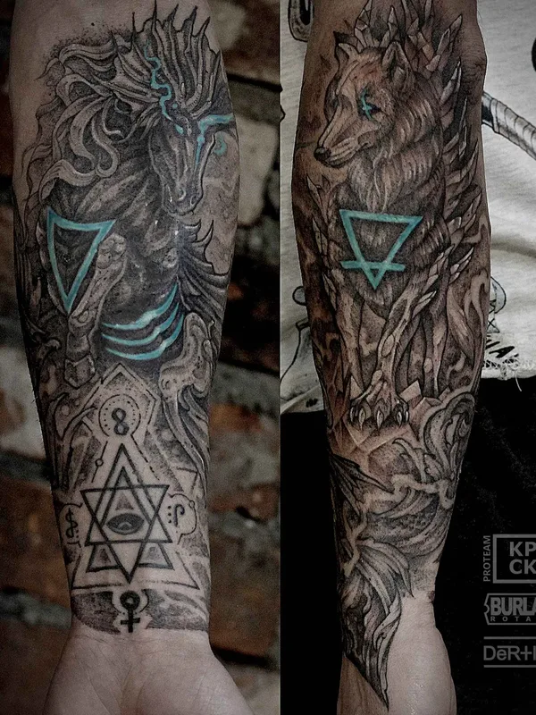 black and grey black and grey татуировка на forearm #8603 | Тату мастер Антон Дёртин