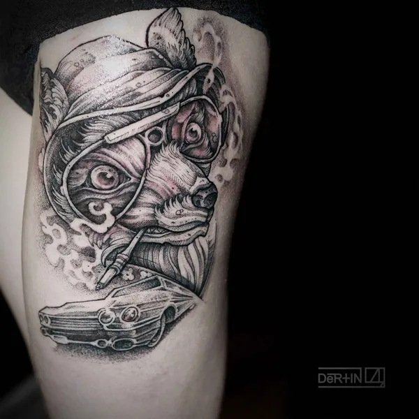 Ornamental tattoo by Антон Дёртин in Тольятти