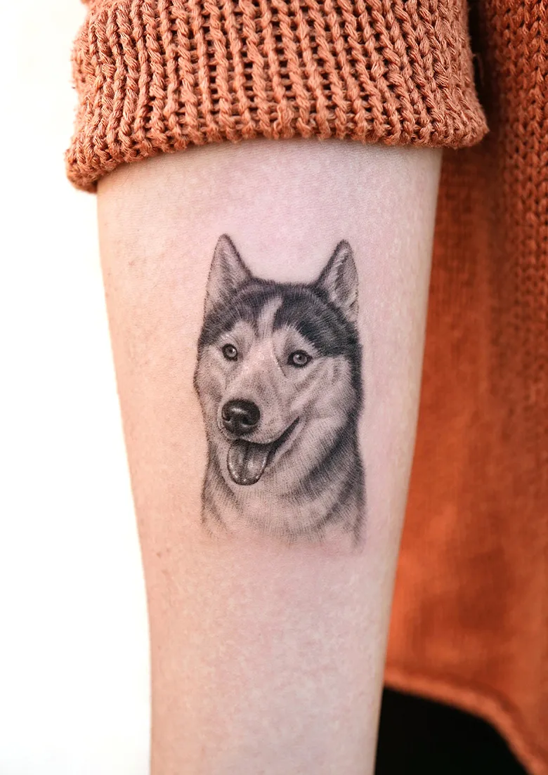 Husky tattoo 