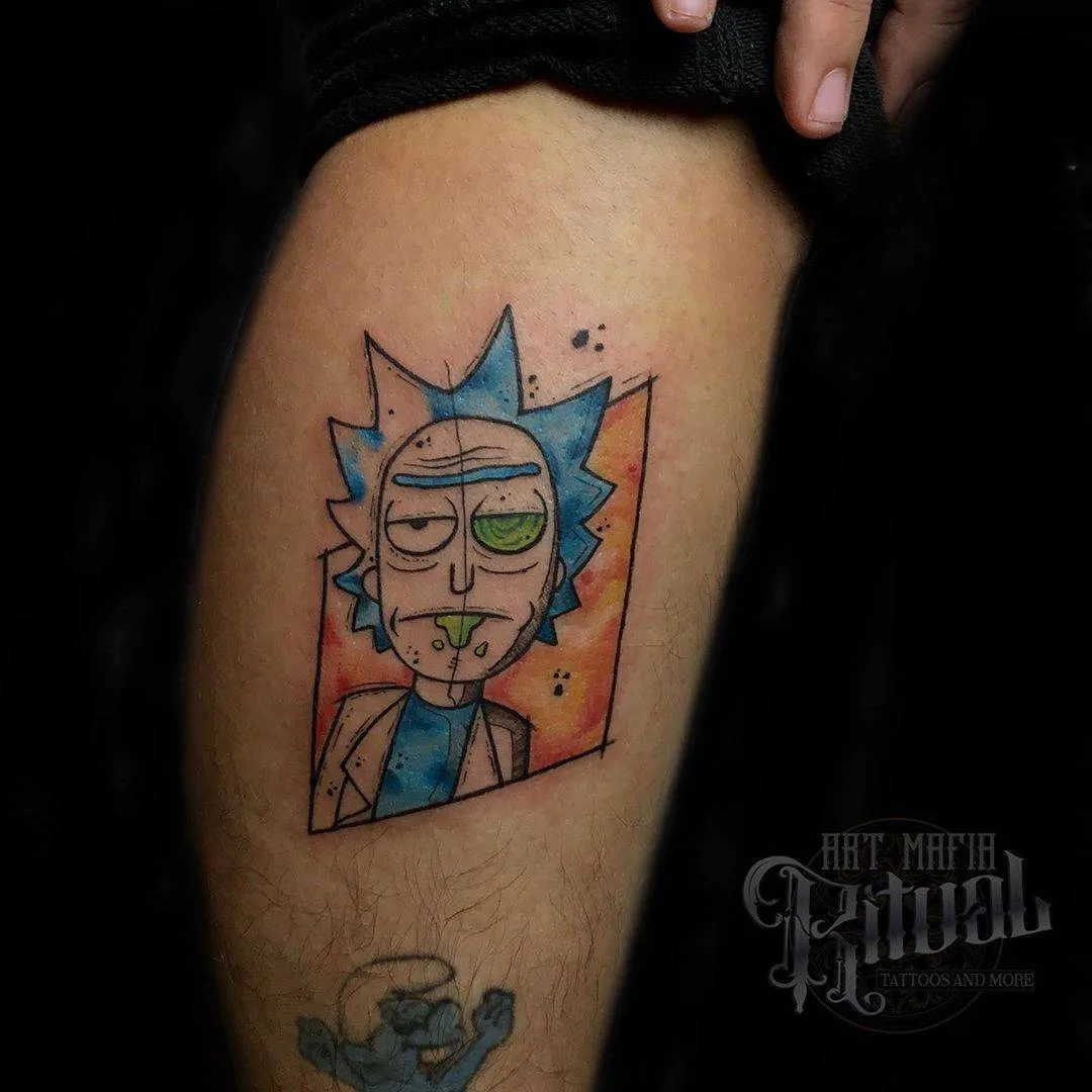 Rick and Morty tattoo