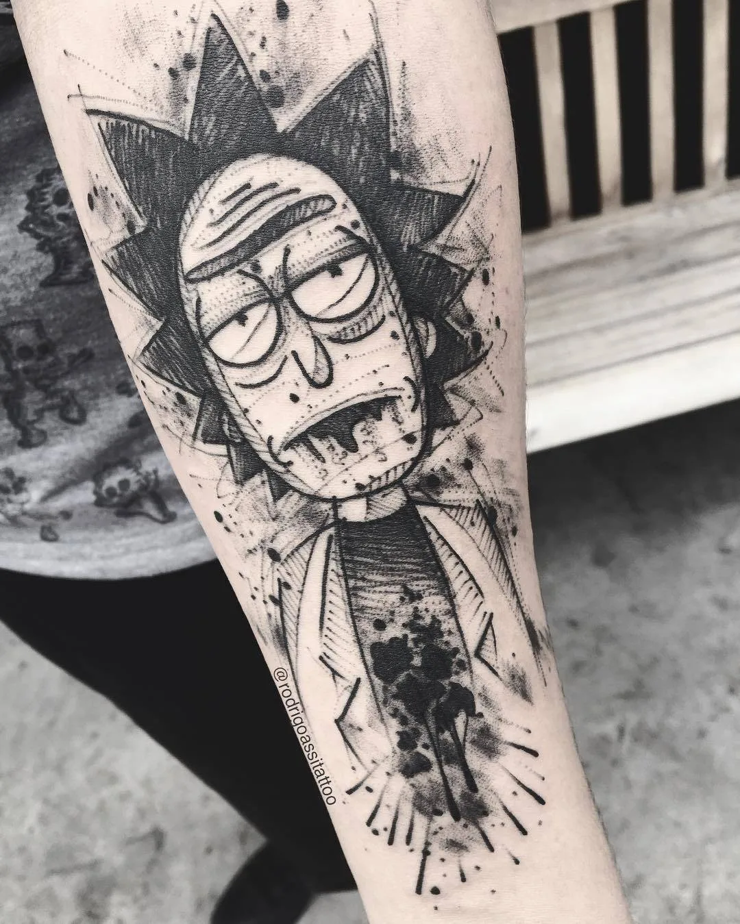 Rick and Morty tattoo
