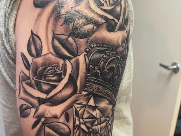 Rose & Dagger Tattoo