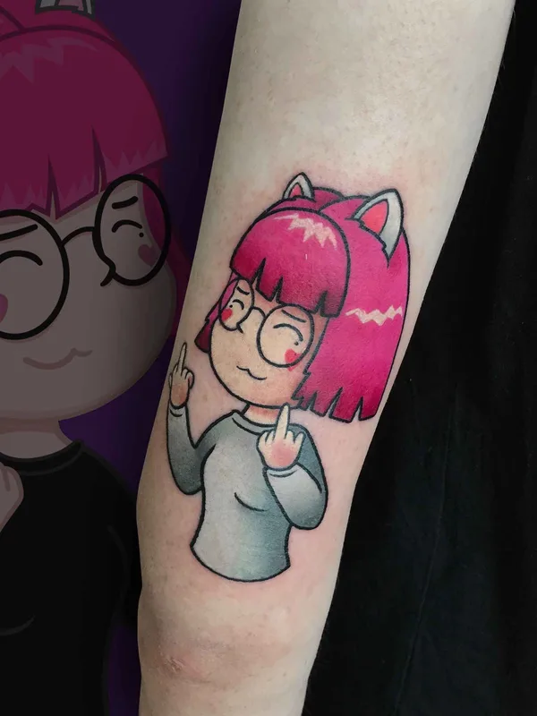 Нью Скул tattoo by Natali Korotkova in Санкт-Петербург