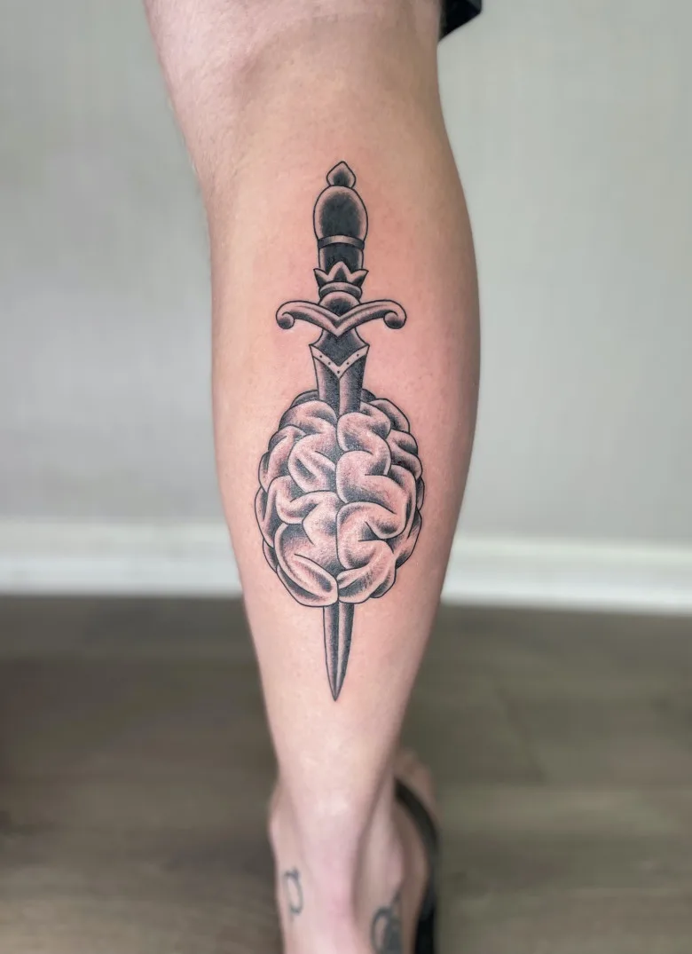 Traditional tattoo done by Sergei Fish