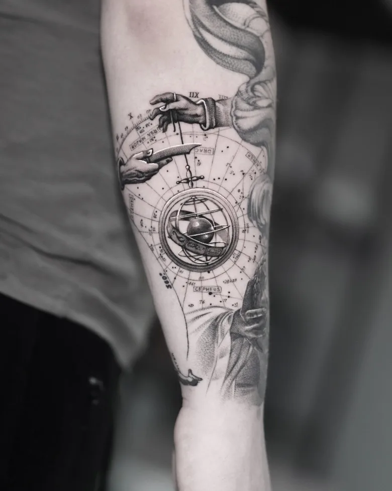 The magic of geometry in realistic tattoos by Evan Summers - image 4