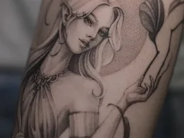 Изысканная файнлайн графика от Анастасии Stef Tattoo