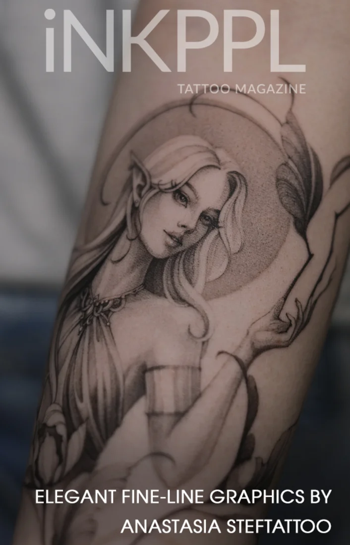 Elegant Fine-line Graphics by Anastasia Stef Tattoo