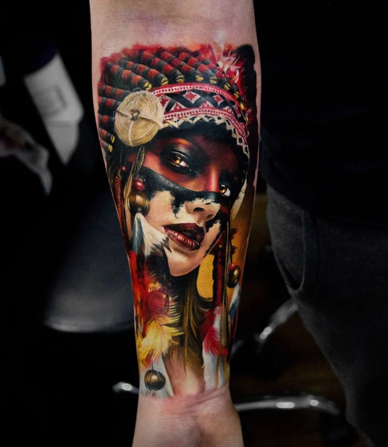 Tattoo artist Andrei Stepanov