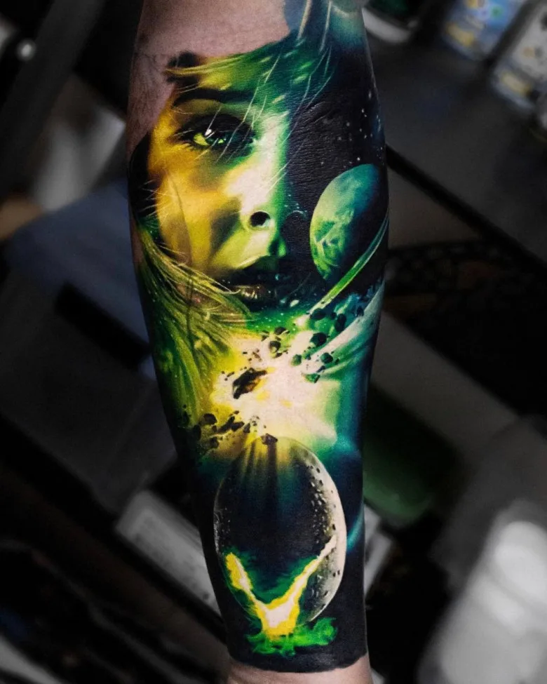 Tattoo artist Andrei Stepanov