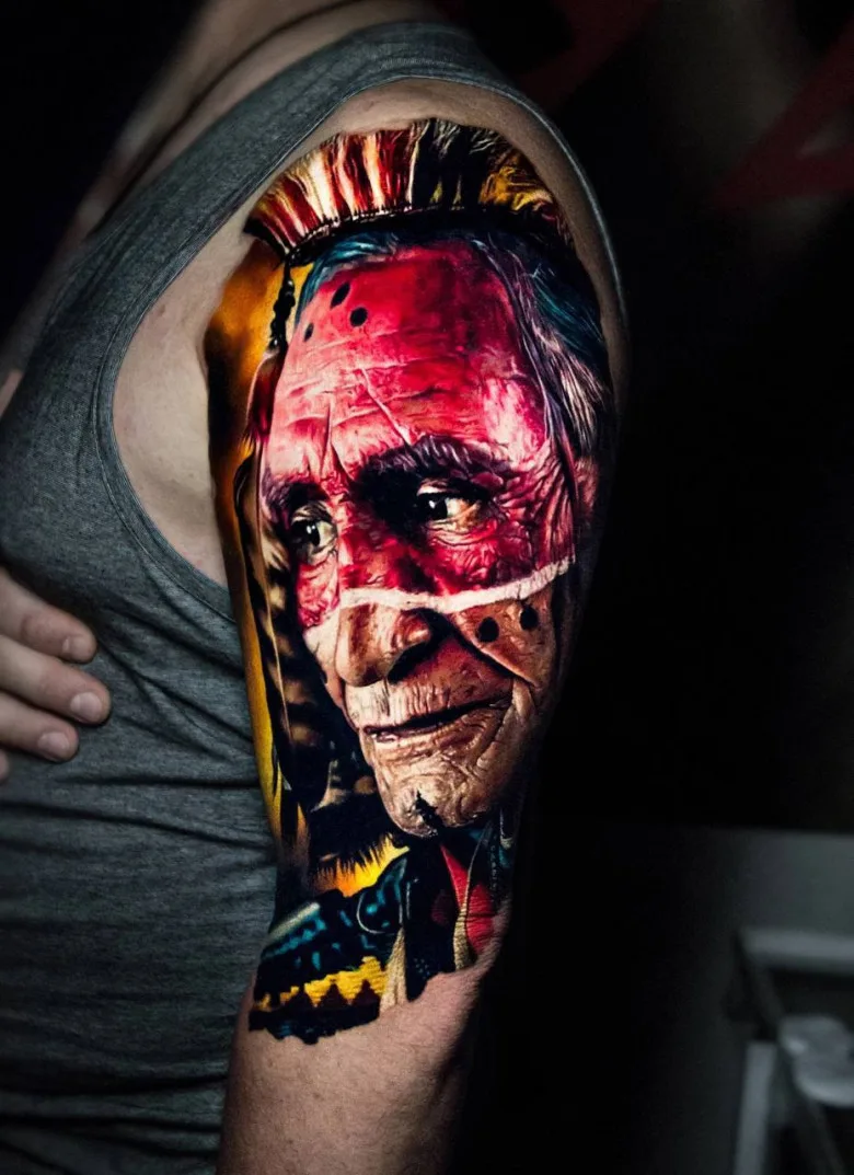 Tattoo artist Andrei Stepanov