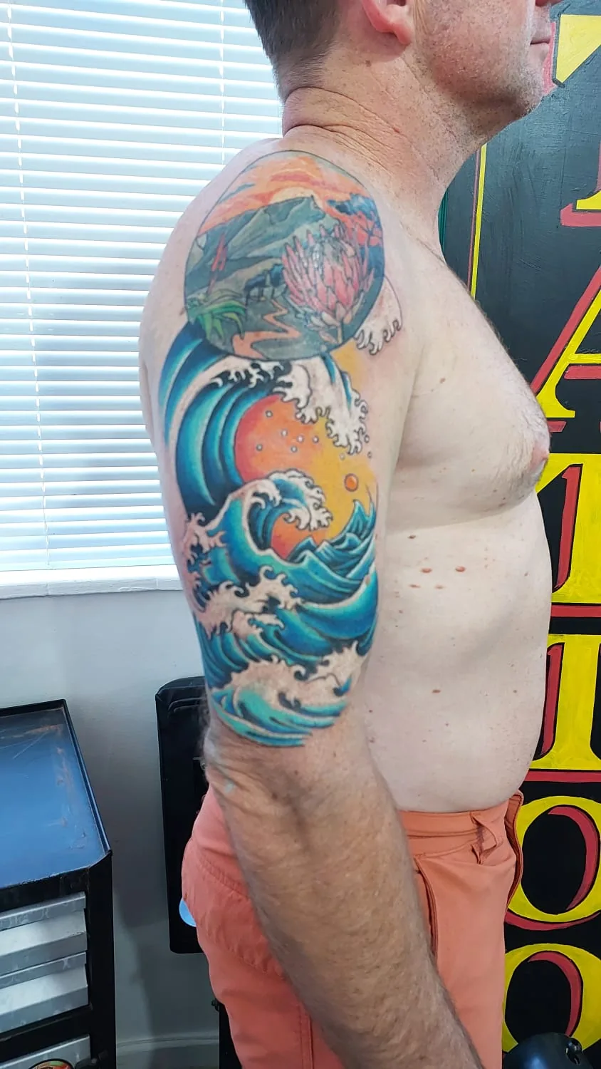 Tattoo by Cape Town Tattoos. Mr Lucky's at Cape Town Tattoos. Mr Lucky's