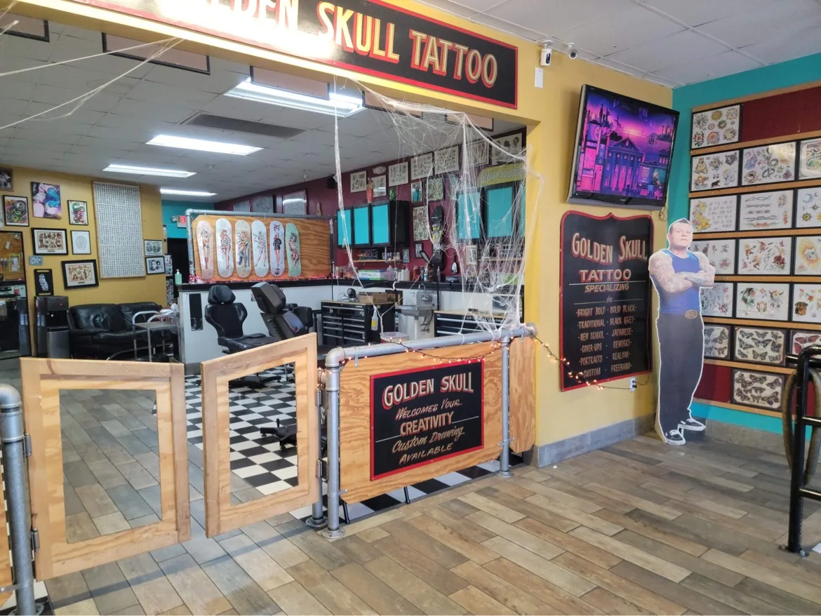 Tattoo by Cleen Rock One's Golden Skull Tattoo at Cleen Rock One's Golden Skull Tattoo