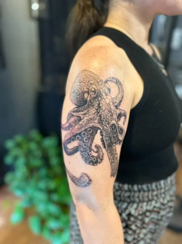 Tattoo by Gold Scarab Tattoo at Gold Scarab Tattoo