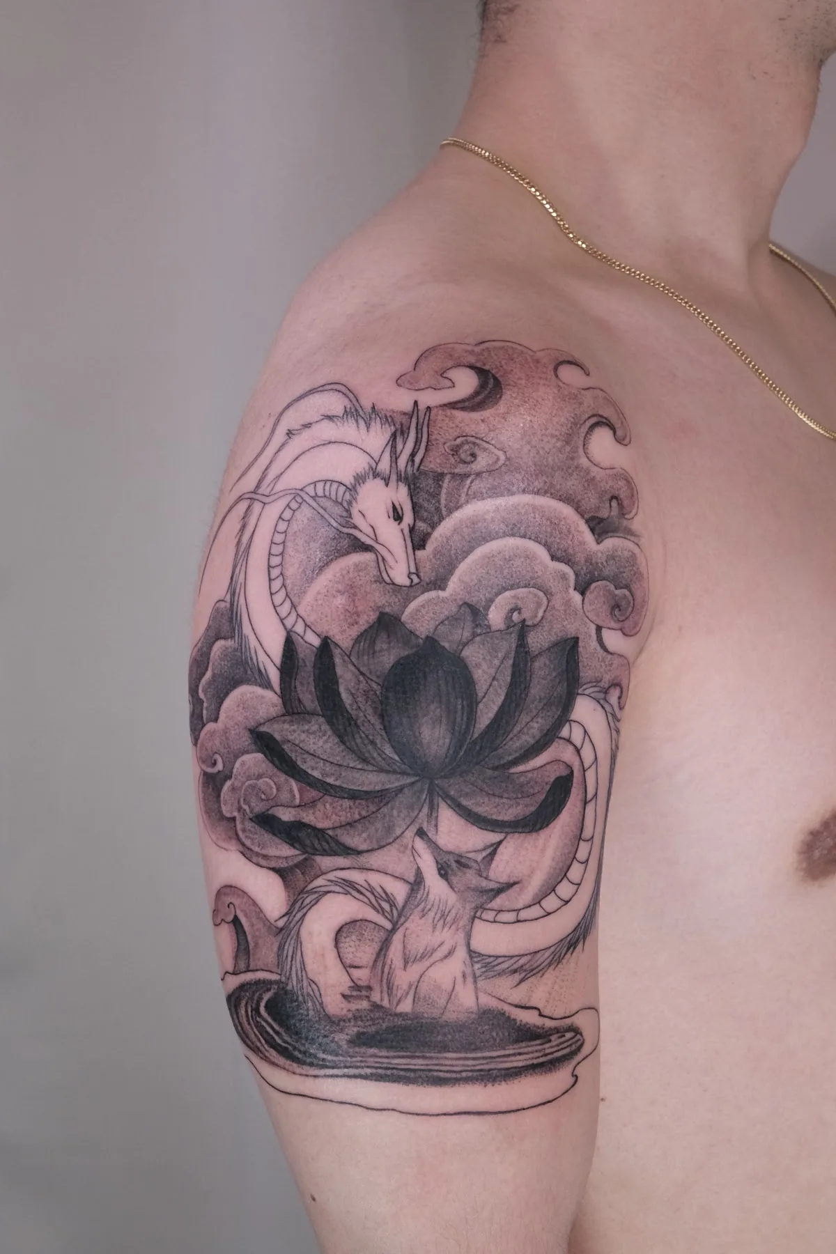 Tattoo by Neptune tattoo studio at Neptune tattoo studio