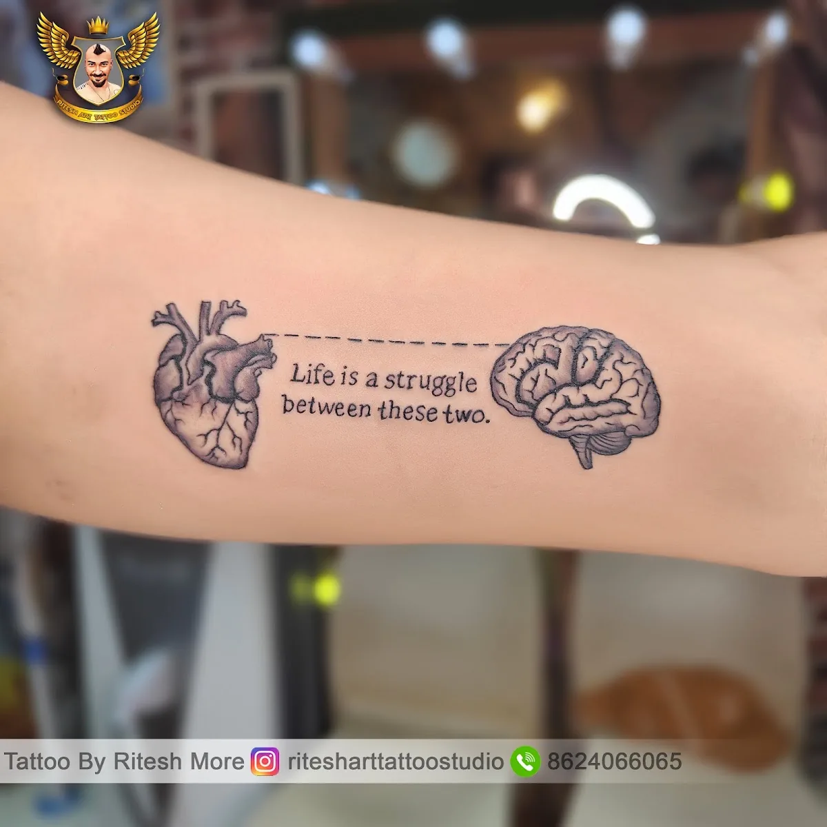 Tattoo by Ritesh Tattoo Art Studio at Ritesh Tattoo Art Studio
