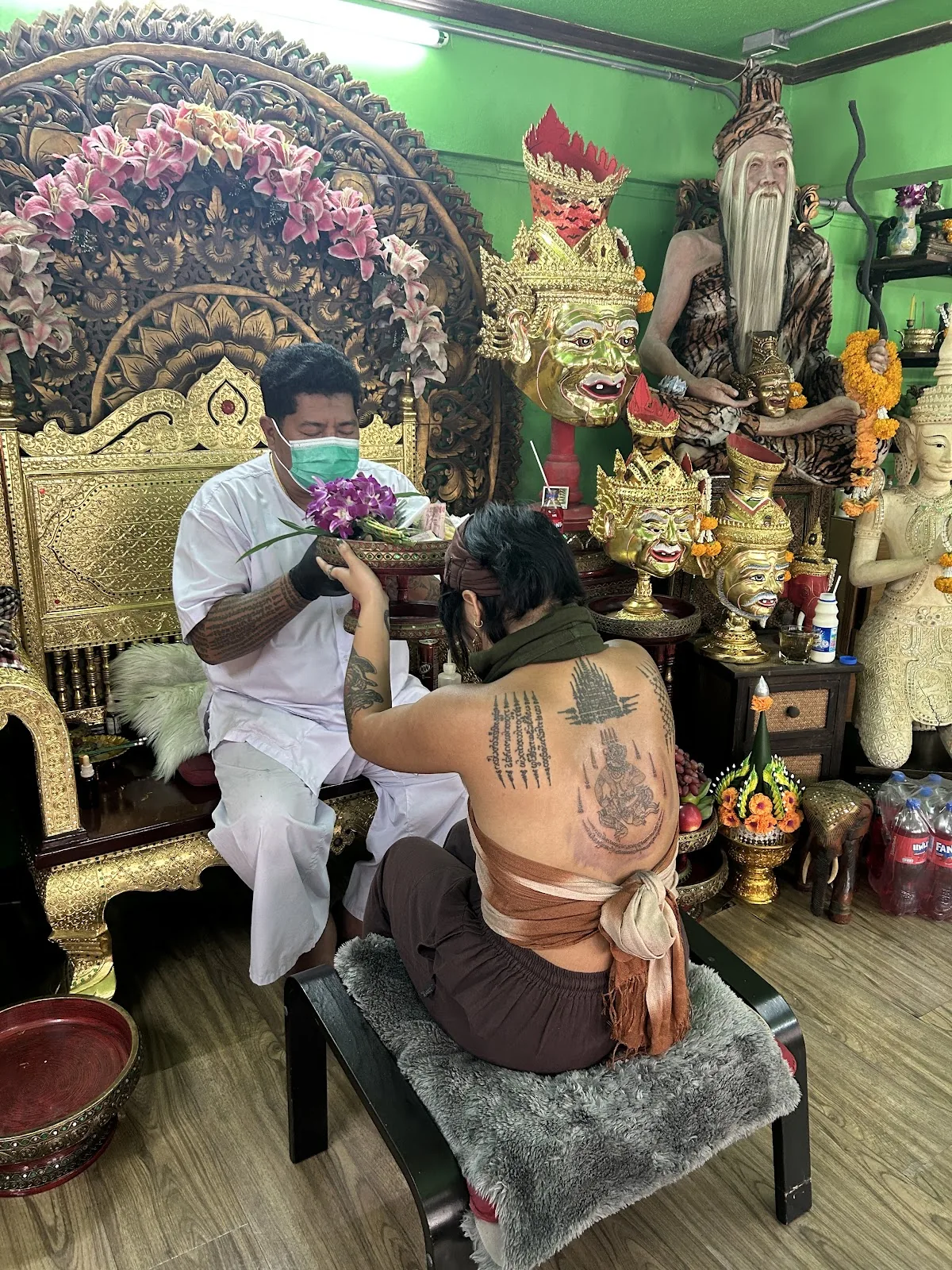Tattoo by Sak Yant Thai Tattoo Shrine/Temple, Masters, Ajarn Sak, Ajarn Nak. at Sak Yant Thai Tattoo Shrine/Temple, Masters, Ajarn Sak, Ajarn Nak.