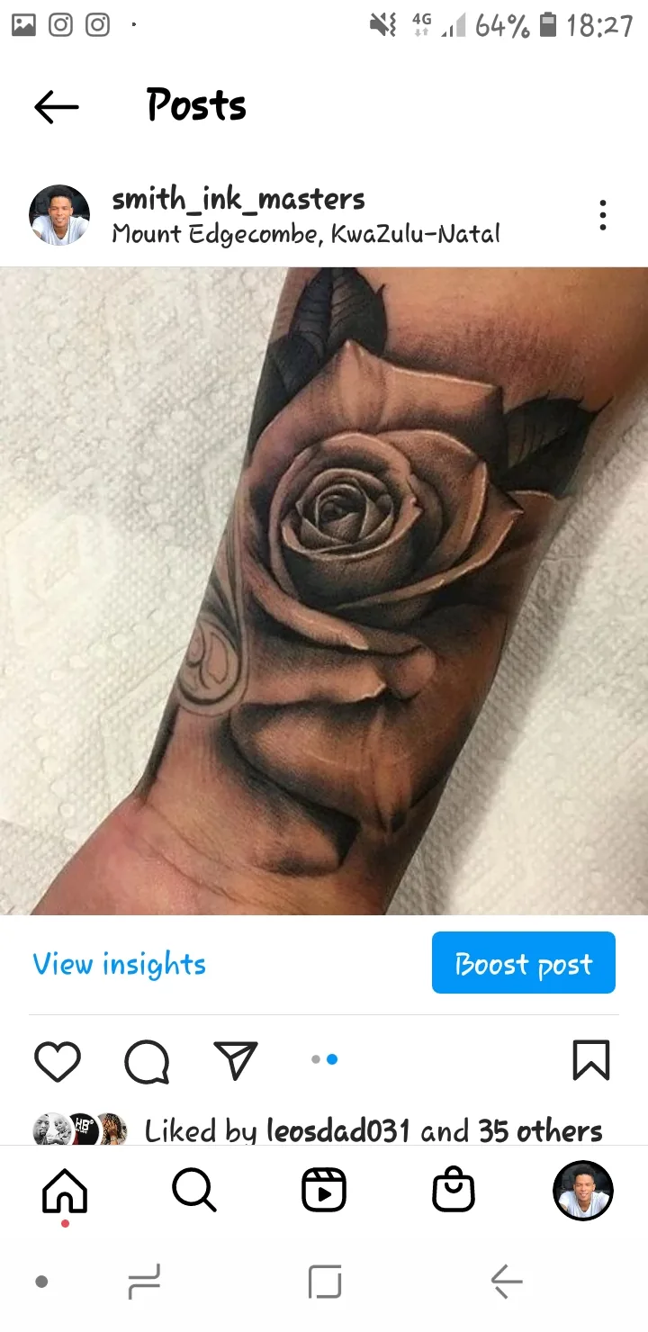 Tattoo by Smith Ink master tattoo artist in durban at Smith Ink master tattoo artist in durban