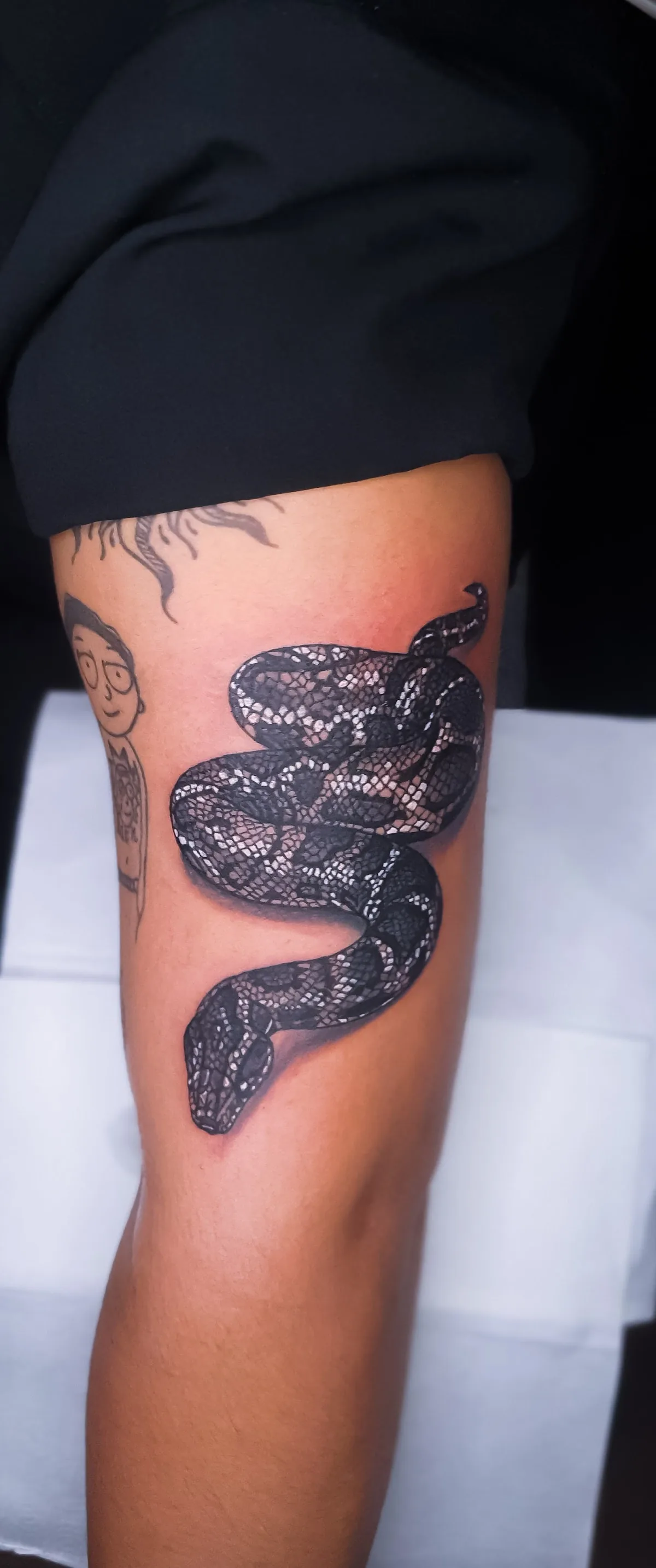 Tattoo by The black ink tattoo at The black ink tattoo