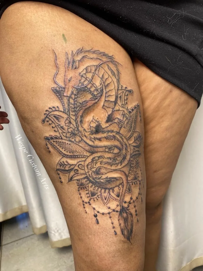 Tattoo by Wespe Custom Arts Tattoo Studio - Amanzimtoti at Wespe Custom Arts Tattoo Studio - Amanzimtoti