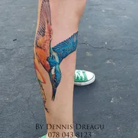 Heron & Crow Tattoo