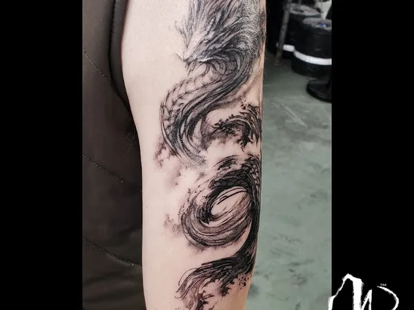 MD.tattooING - 〈台北刺青紋身〉中山區水墨｜潑墨｜渲染｜水彩｜書法｜寫實｜素描｜人氣專業｜優質推薦｜