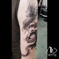 MD.tattooING - 〈台北刺青紋身〉中山區水墨｜潑墨｜渲染｜水彩｜書法｜寫實｜素描｜人氣專業｜優質推薦｜