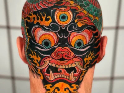 Head Tattoos: 40 Creative Masterpieces for the Boldest