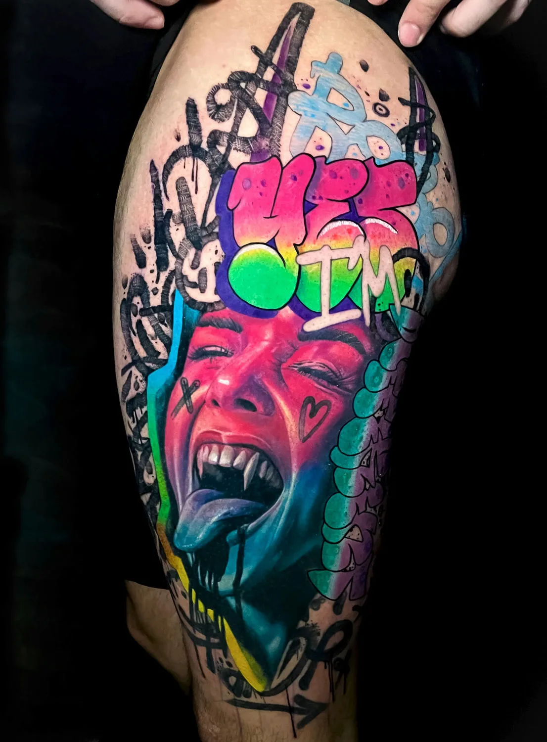 Tattoo artist Kate Perets