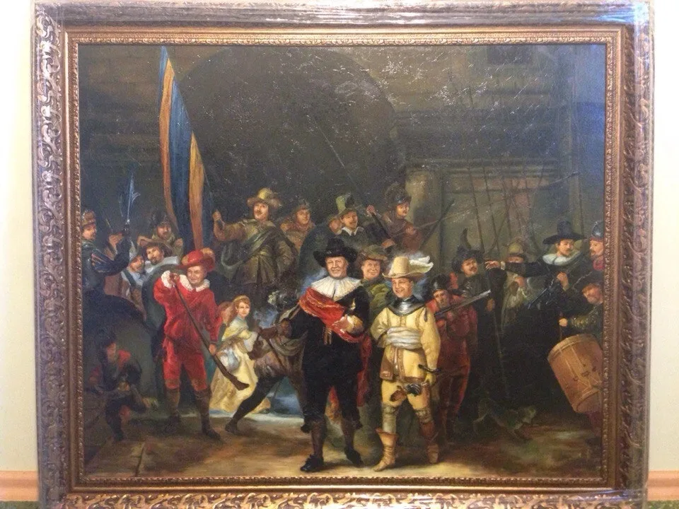 Rembrandt's The Night Watch copy by Maria Tzimisk