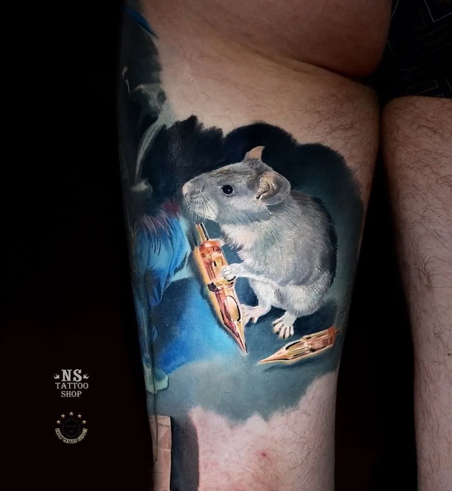 Realism tattoo by Ruslan Miftakhov