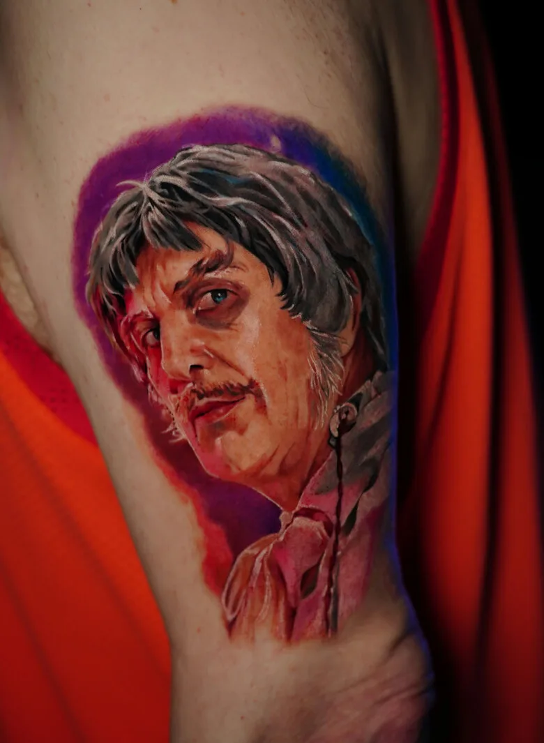 portrait tattoo by Yana Sulina