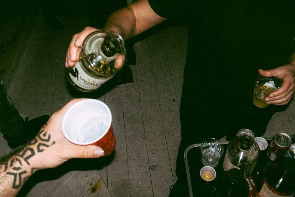 alcohol and a tattoo