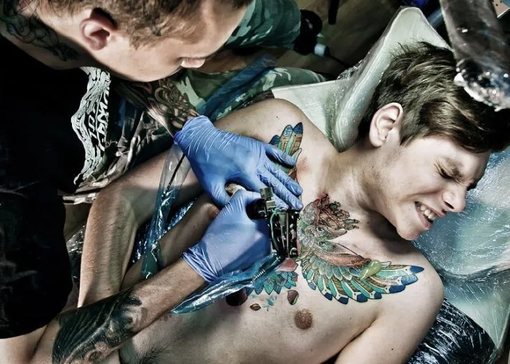 alcohol and a tattoo
