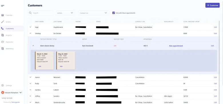 Tattoogenda: La rivoluzione del CRM per gli studi di tatuaggio - image 5