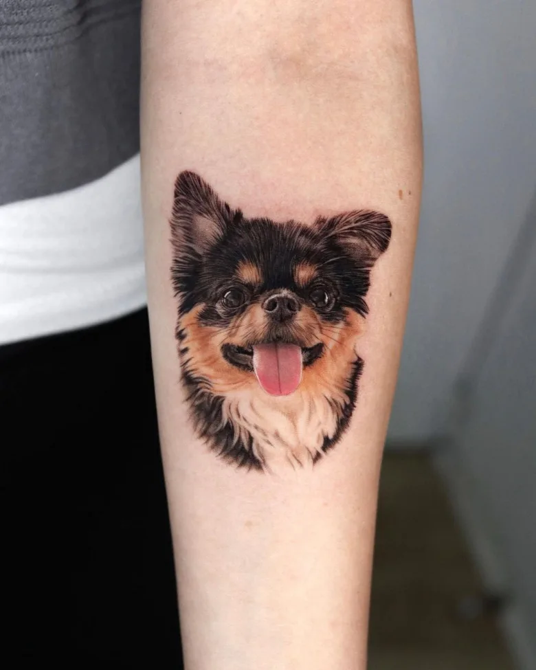 Cute fluffy noses in Yeono’s tattoos - image 4