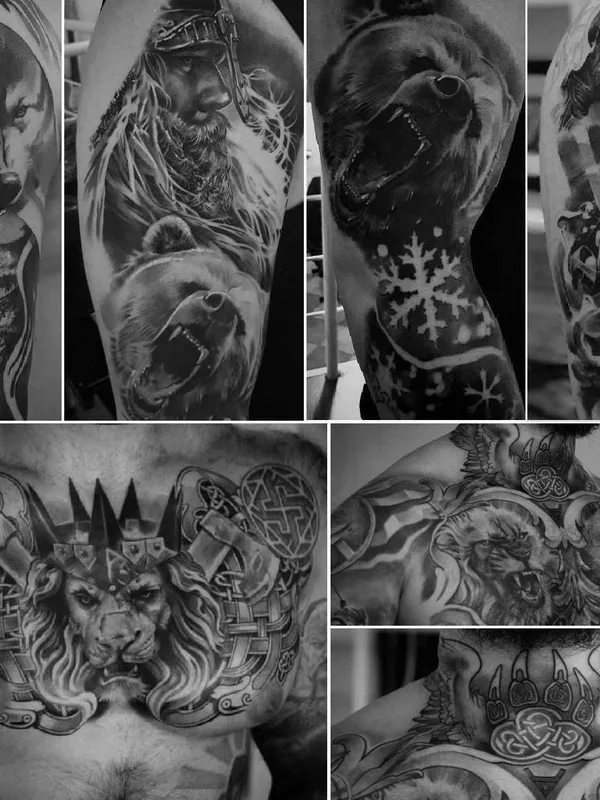 male black and grey realism татуировка на full sleeve #19305 | Тату мастер Терентьев Игорь (PROFF)