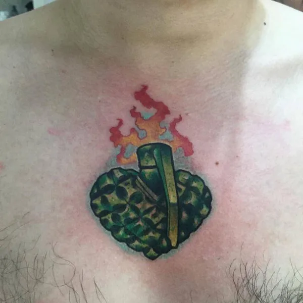 Traditional tattoo by Camilo Prat in Santiago